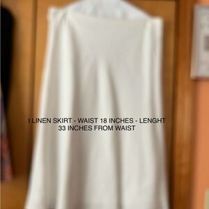 Talbots Classic Cream Maxi Skirt